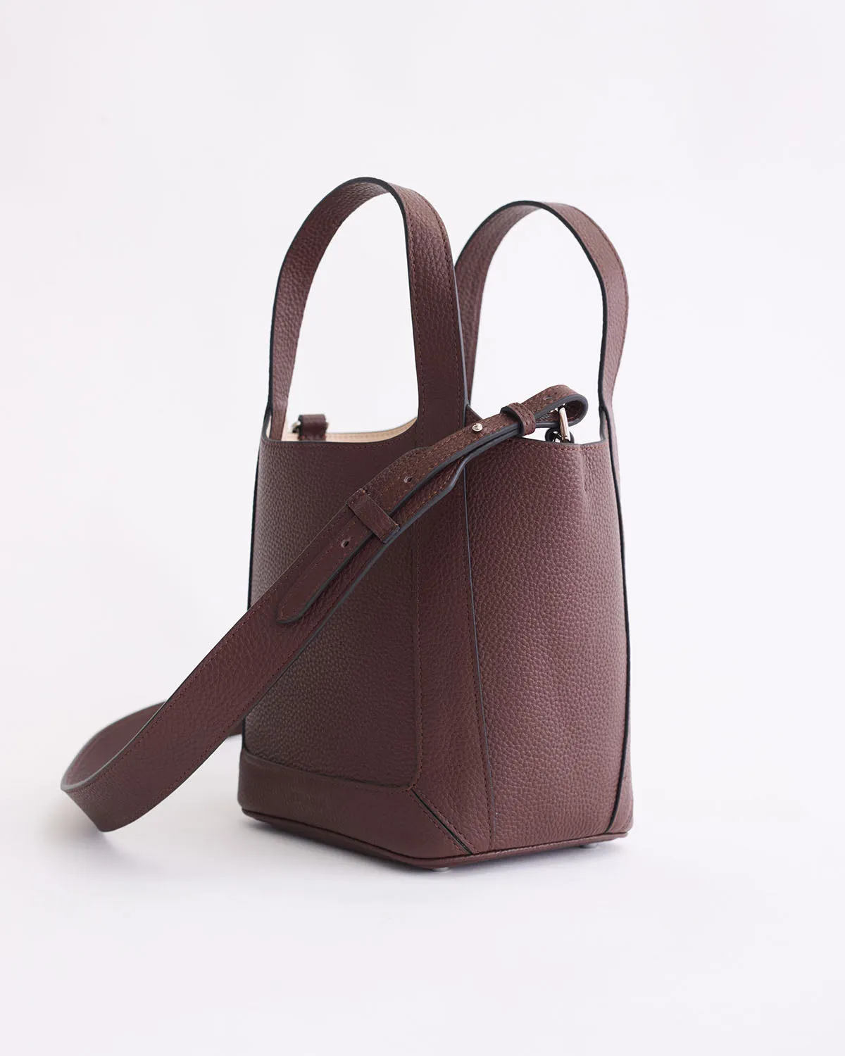 Alexie Tote: Coffee Pebbled Leather