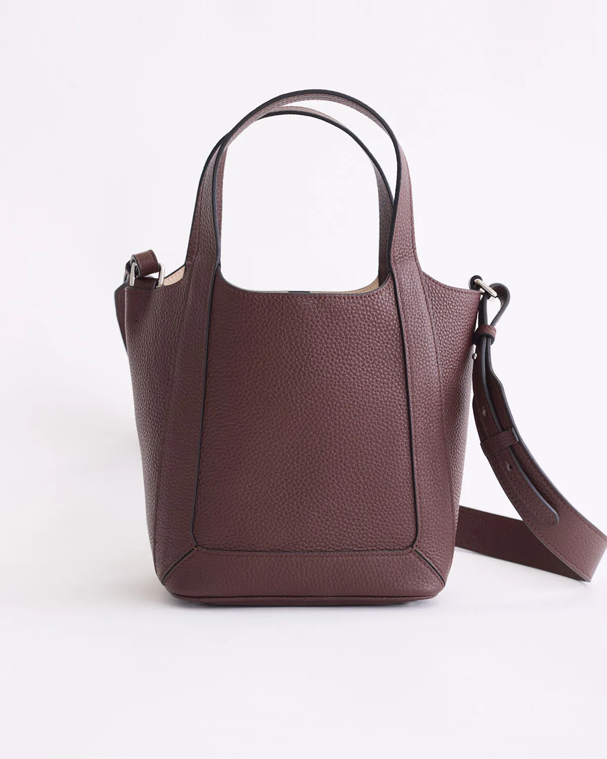 Alexie Tote: Coffee Pebbled Leather