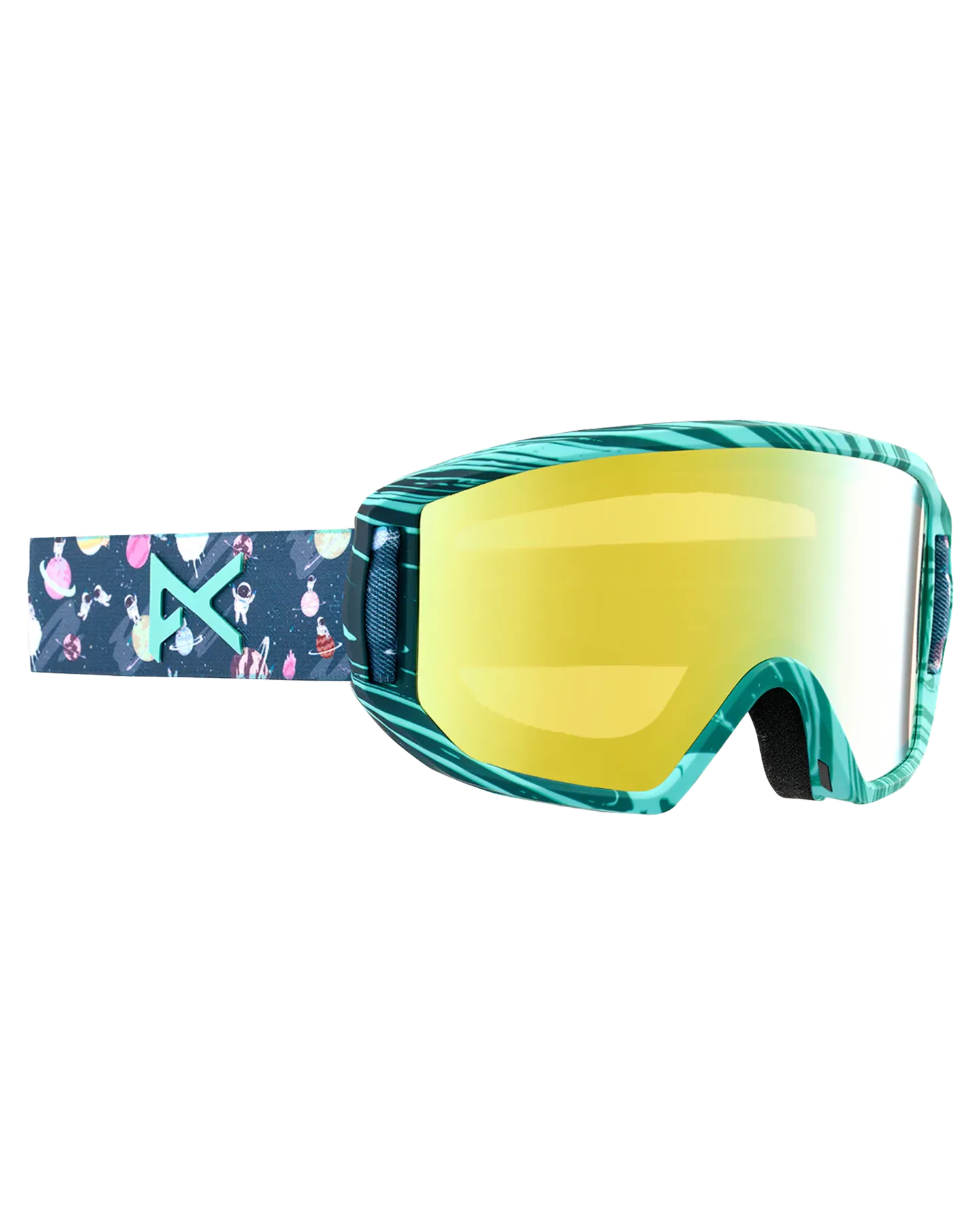 Anon Relapse Jr. Snow Goggles   Mfi® Face Mask - Space/Gold Amber Lens