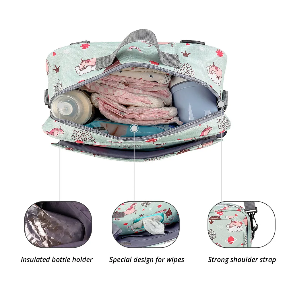 Baby Diaper Changing Clutch Kit - Green