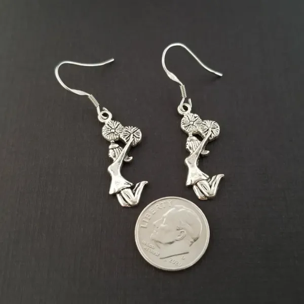 Cheerleader Dangle Earrings