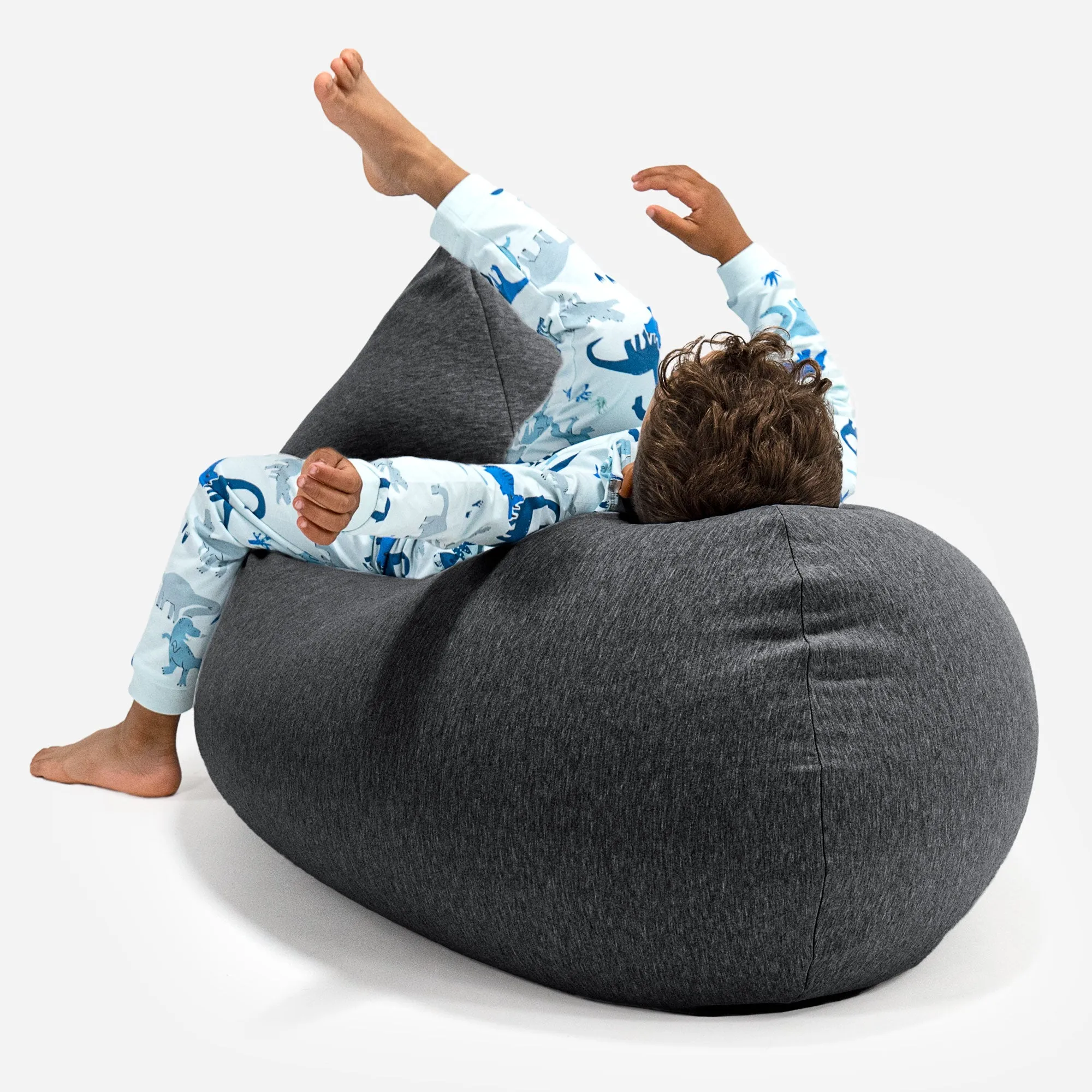 Children's Bean Bag Tall 2-6 yr - Stretchy Cotton Graphite Grey