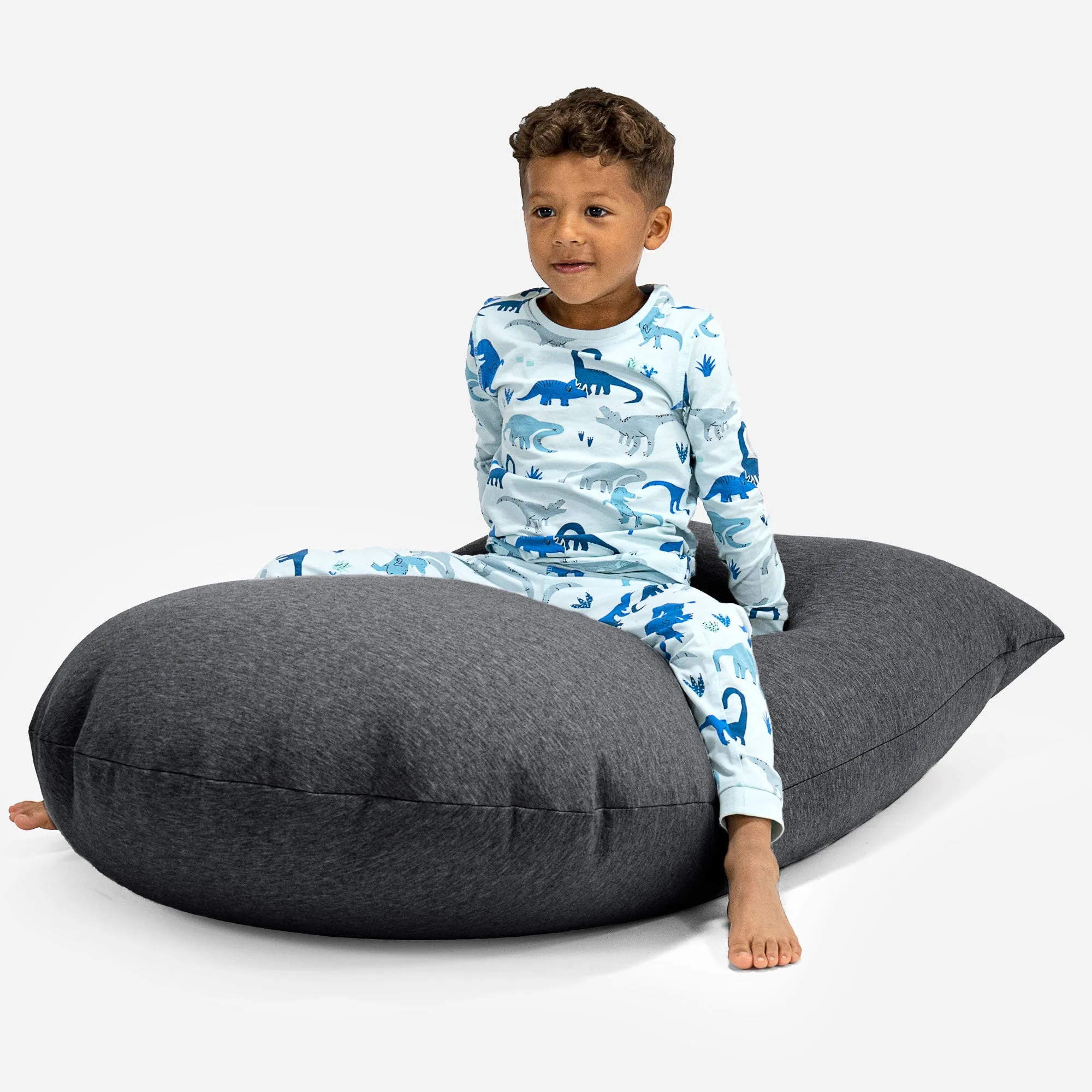 Children's Bean Bag Tall 2-6 yr - Stretchy Cotton Graphite Grey