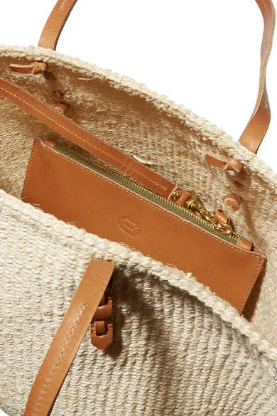 Clare V. Kenya Woven bag w/ wallet