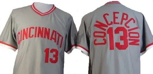 Dave Concepcion Cincinnati Reds Throwback Road Jersey