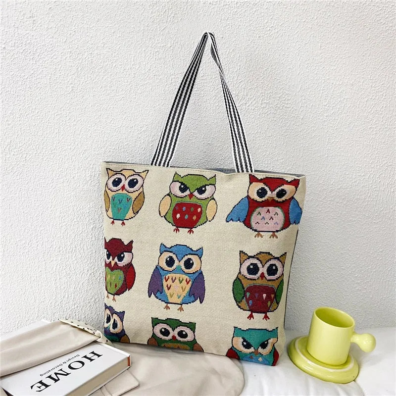 deanwangkt  Fashion Folding Women Big Size Handbag Tote Ladies Casual Flower Printing Canvas Graffiti Shoulder Bag Beach Bolsa Feminina