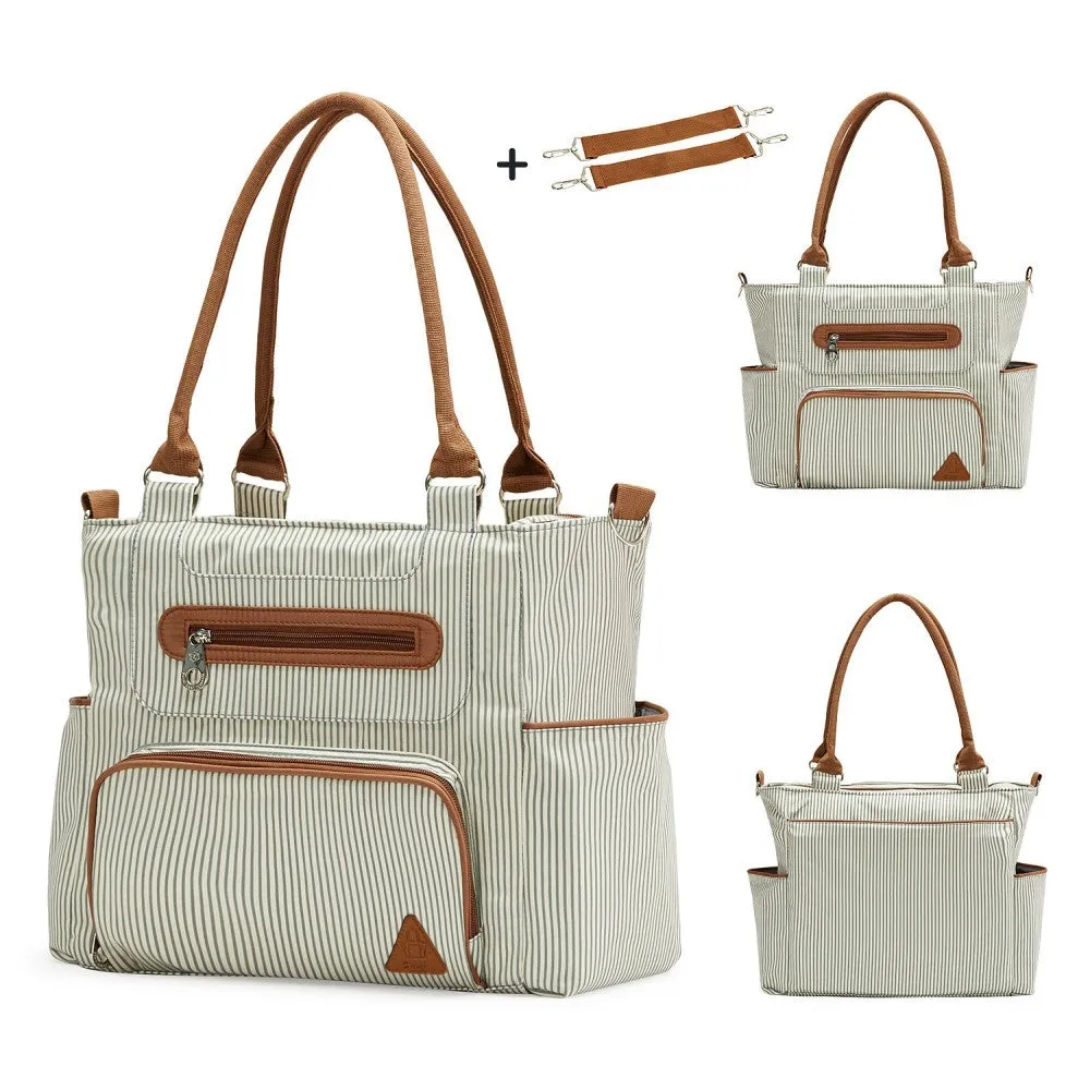 Diaper Bag with Hooks (Set of 6) - Ivory