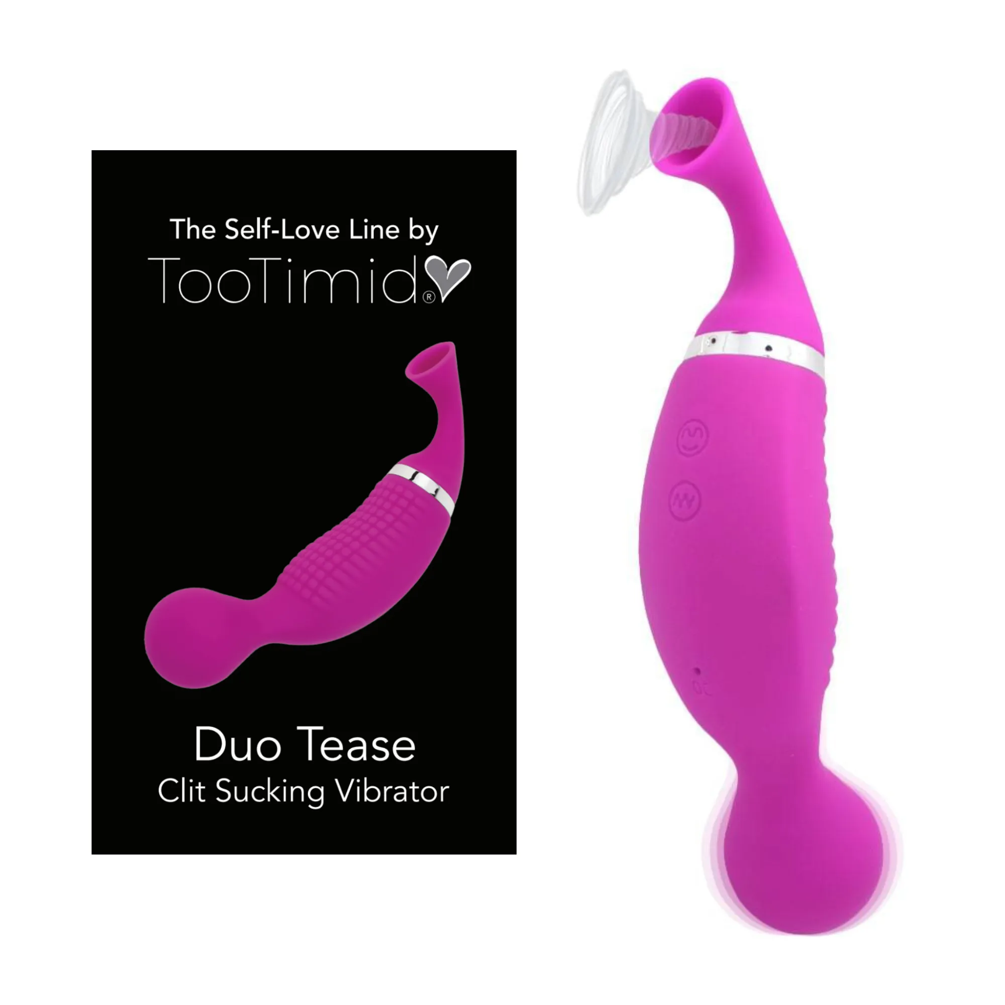 Duo Tease High Intensity Clit Sucker & Vibrator