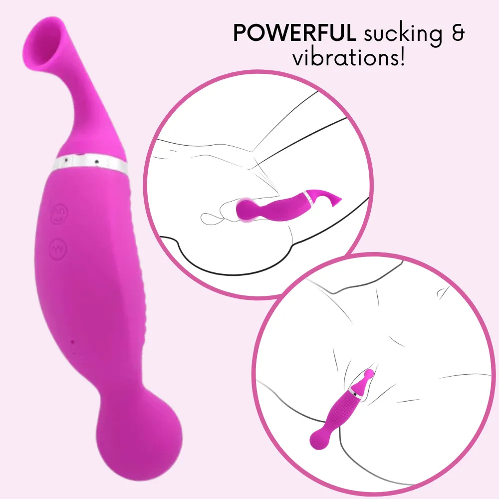 Duo Tease High Intensity Clit Sucker & Vibrator