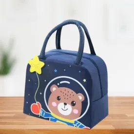 Insulated Lunch Box Bag with Aluminium Foil Insulation | Blue Color, Teddy Star Design