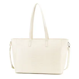 Ivory Crocodile Michelle Work Purse by Viv &  Lou