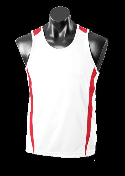 Kids Eureka Singlet White/Red