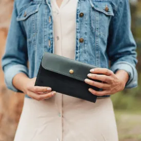 Leather Wallet in Emerald