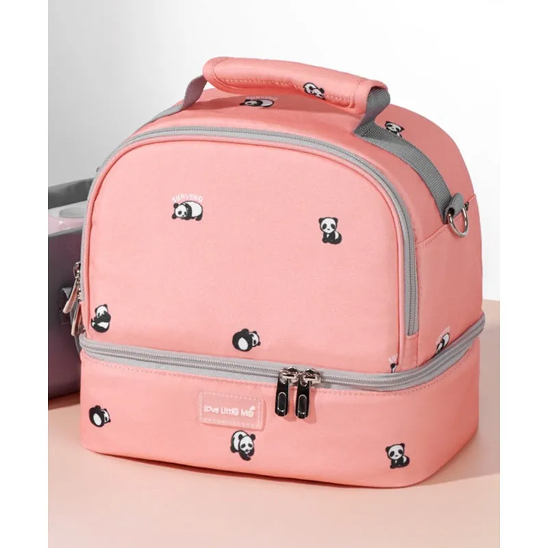 Love Little Me Insulated Bottle/Lunch Bag-Pink