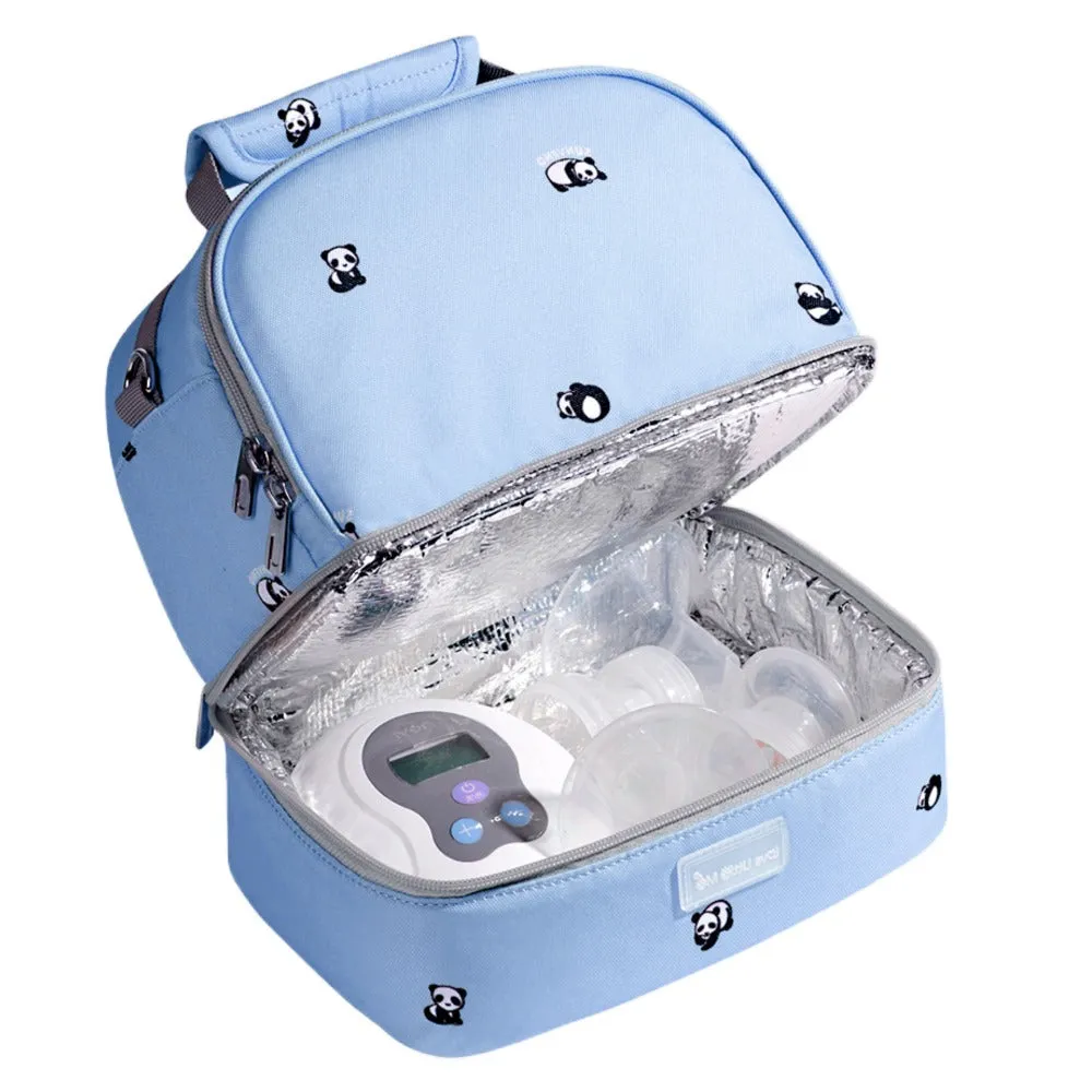 Lunch box and Lunch bag Set - Blue