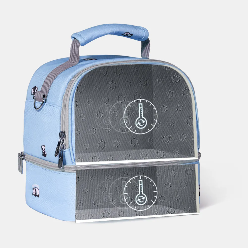 Lunch box and Lunch bag Set - Blue