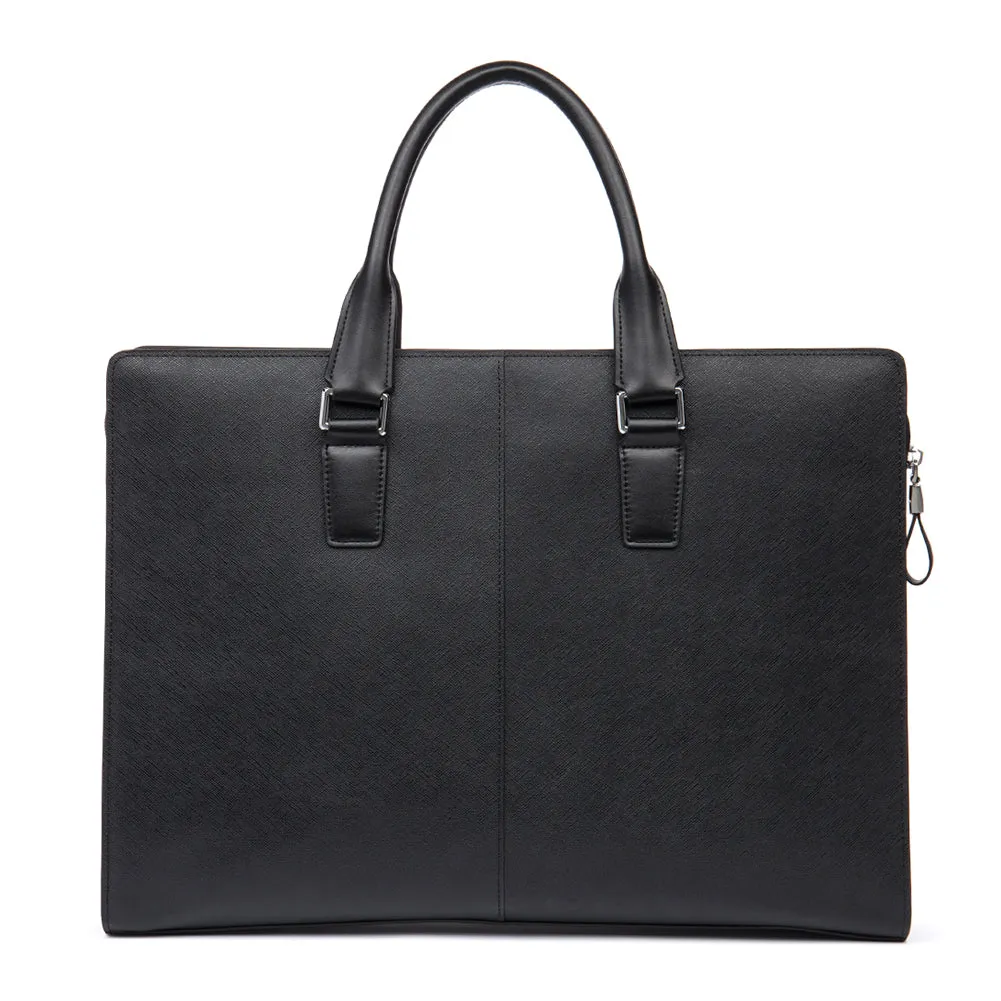 Machk  Leather Laptop Briefcase