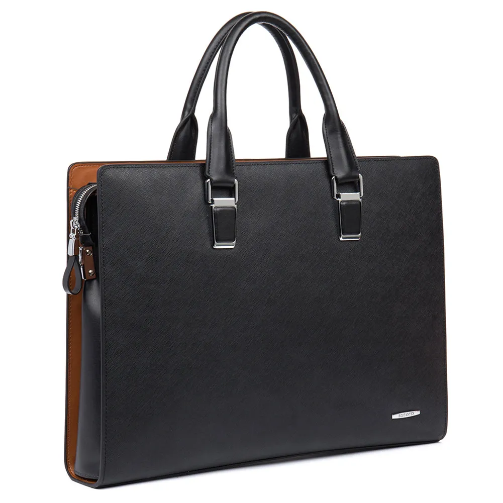 Machk  Leather Laptop Briefcase