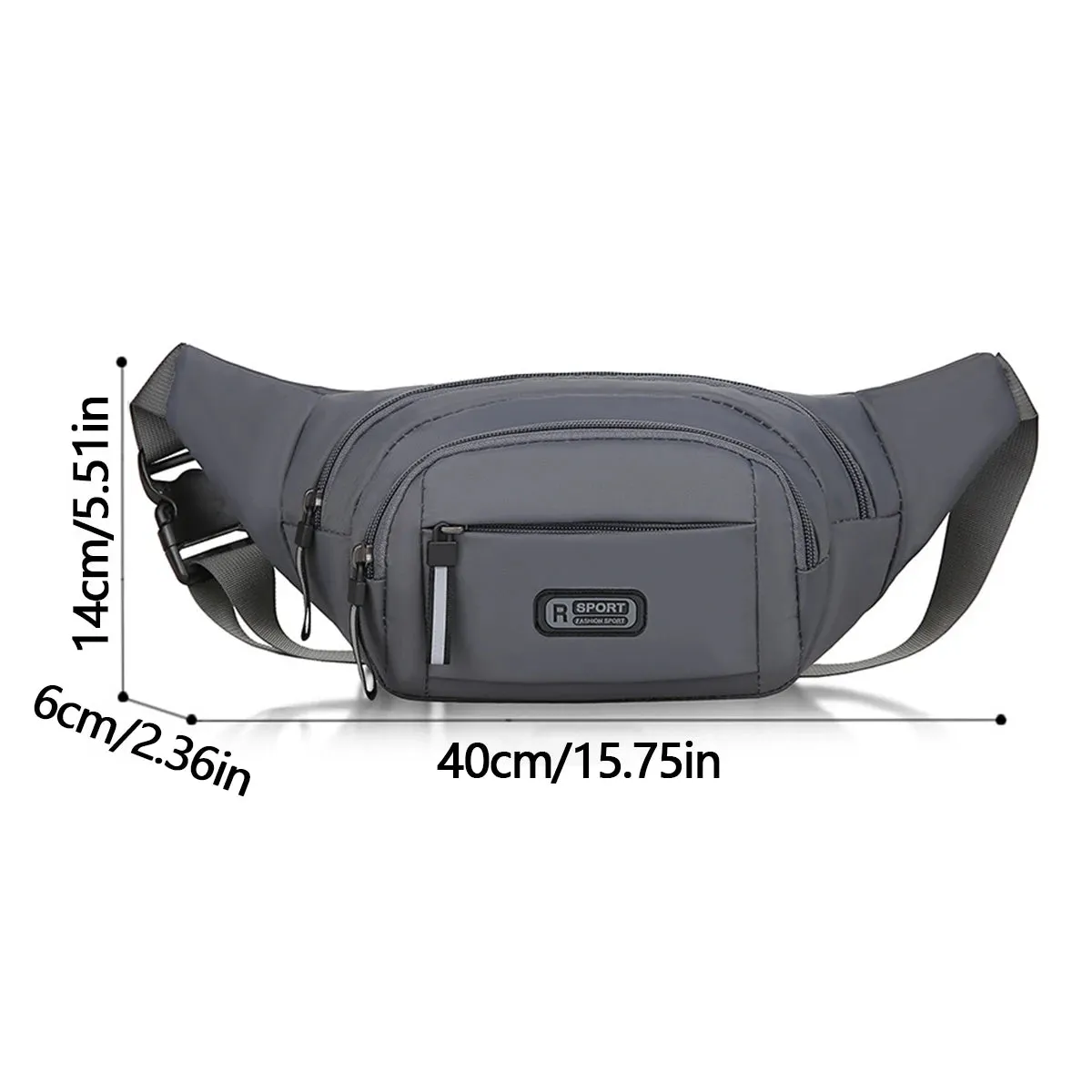 Men's Ultra-Thin Anti-Theft Canvas Waistpack for Running & Sports