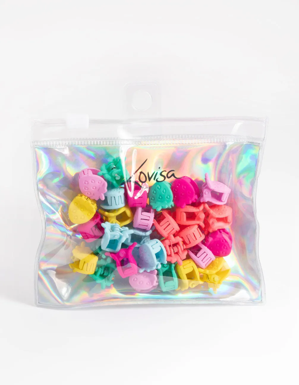 Mixed Strawberry Mini Claw Clip Pack