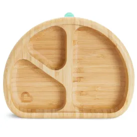 Munchkin Bamboo Stay Put Divided Suction Plate, Eco-Friendly