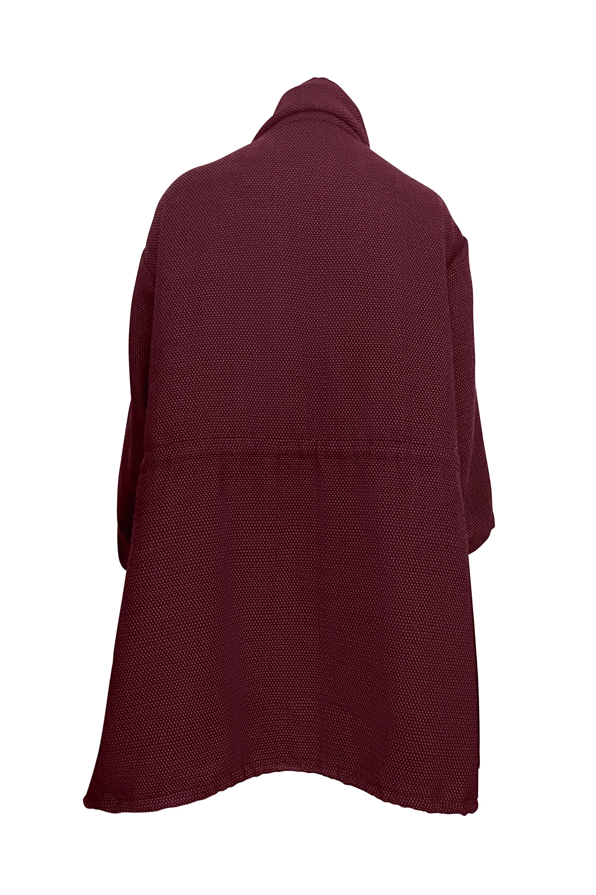 NEW! Wool Drawstring Overlay Maroon