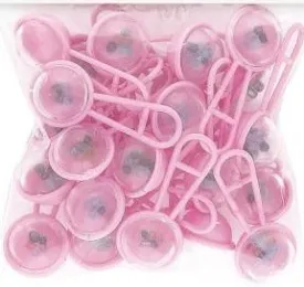 Pink Mini Baby Rattles 24pk