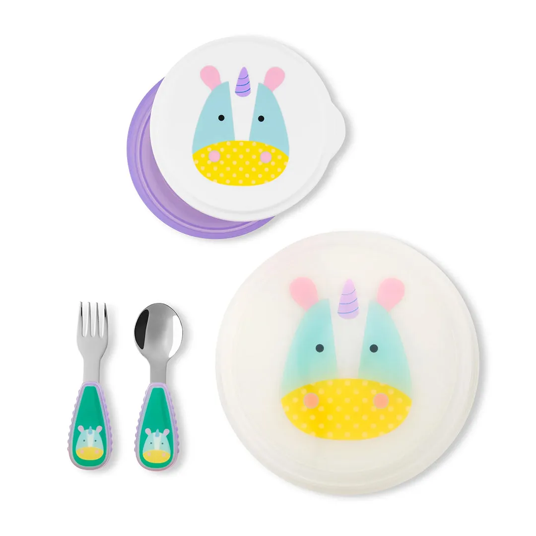 Skip Hop Zoo Table Ready Mealtime Set Unicorn 6Months to 36Months