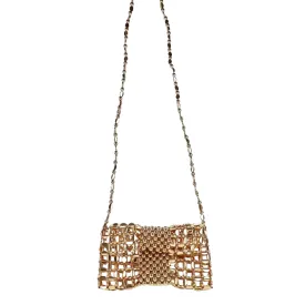 Slim Gold Beaded Gameday Crossbody Bag