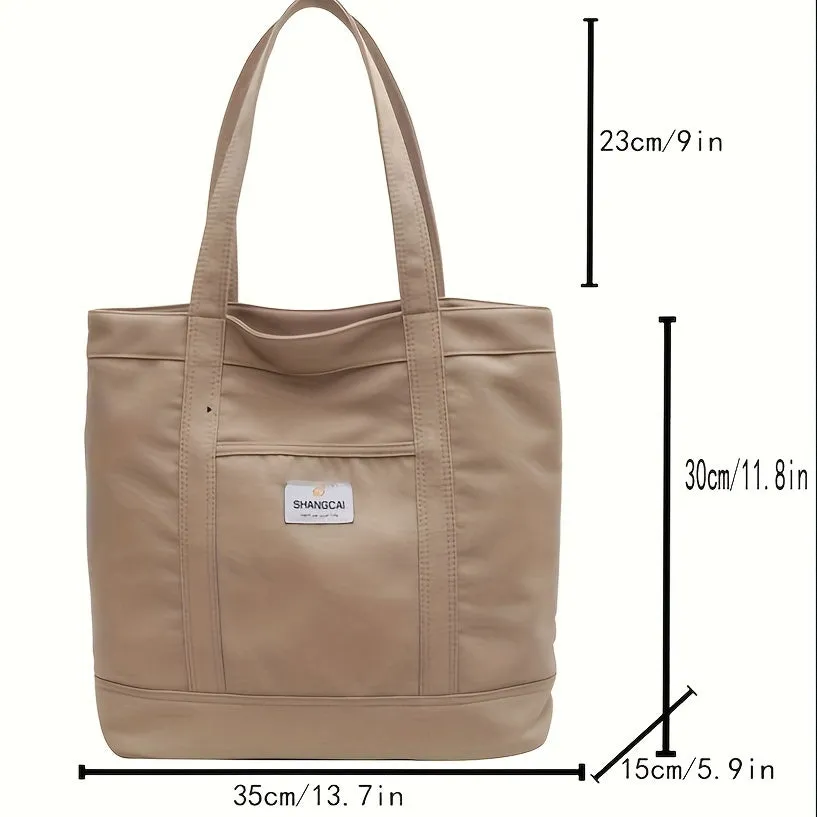 Stylish Oxford Cloth Tote Bag - Spacious, Lightweight, and Durable Travel Companion for Women - Ideal for Shopping, Beach, and Daily Use with Multiple Pockets and Adjustable Shoulder Straps