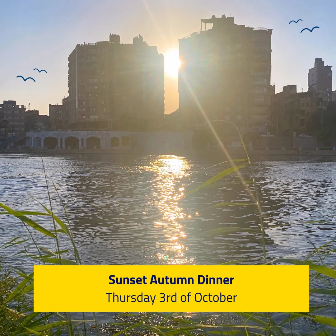 Sunset Autumn Dinner by the Nile (SEASONAL) - Thursday Oct 3rd