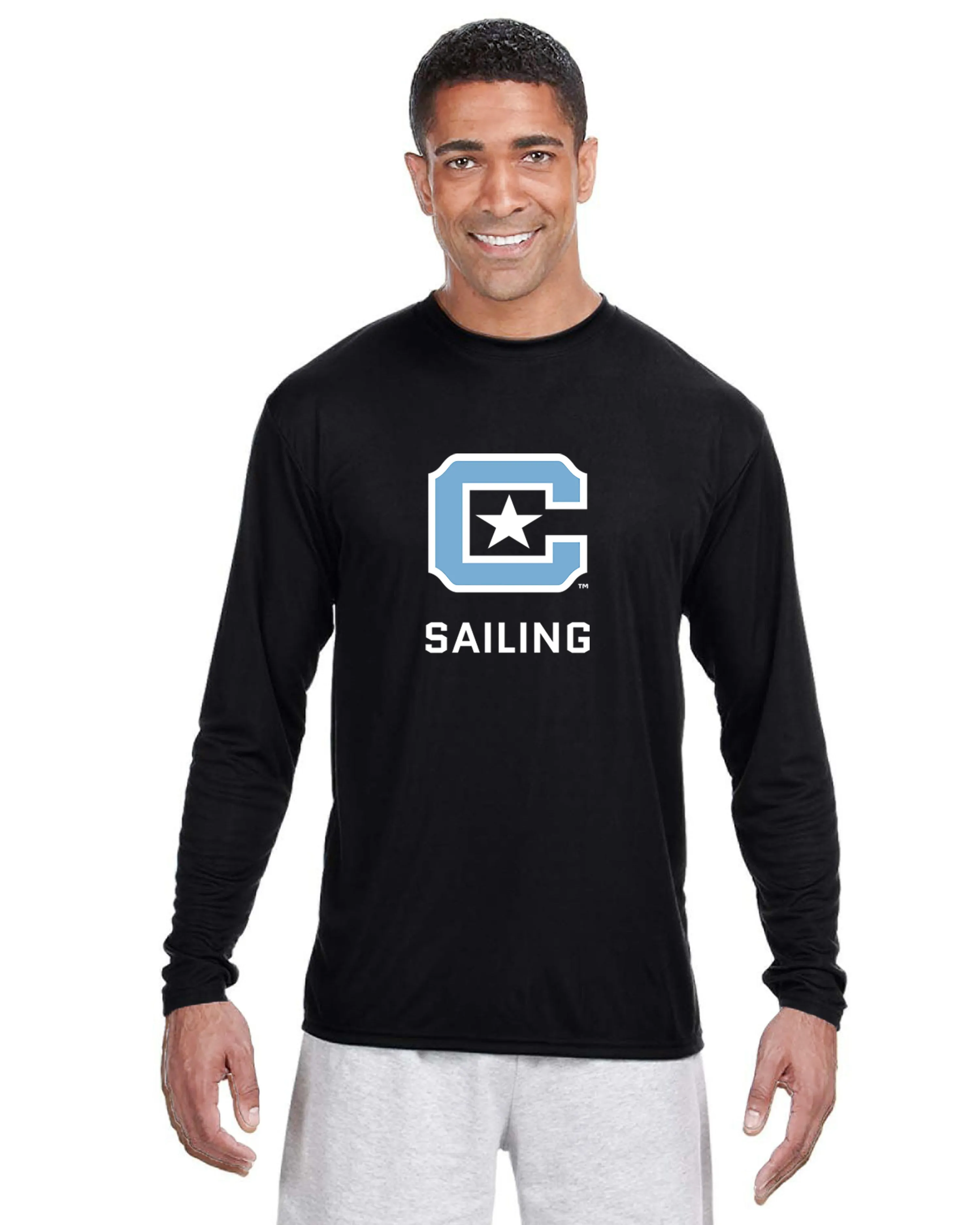 The Citadel, Club Sports - Sailing, A4 Cooling Performance Long Sleeve Tee Shirt