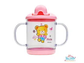 THE LITTLE LOOKERS Premium Quality Bpa Free Unbreakable Sippy Cup (Sipper Mugs for Kids/Children/Babies/Infants) Spout Infant PP/Glass Look Water/Juice Training Sipper Cup with Handles-200ml