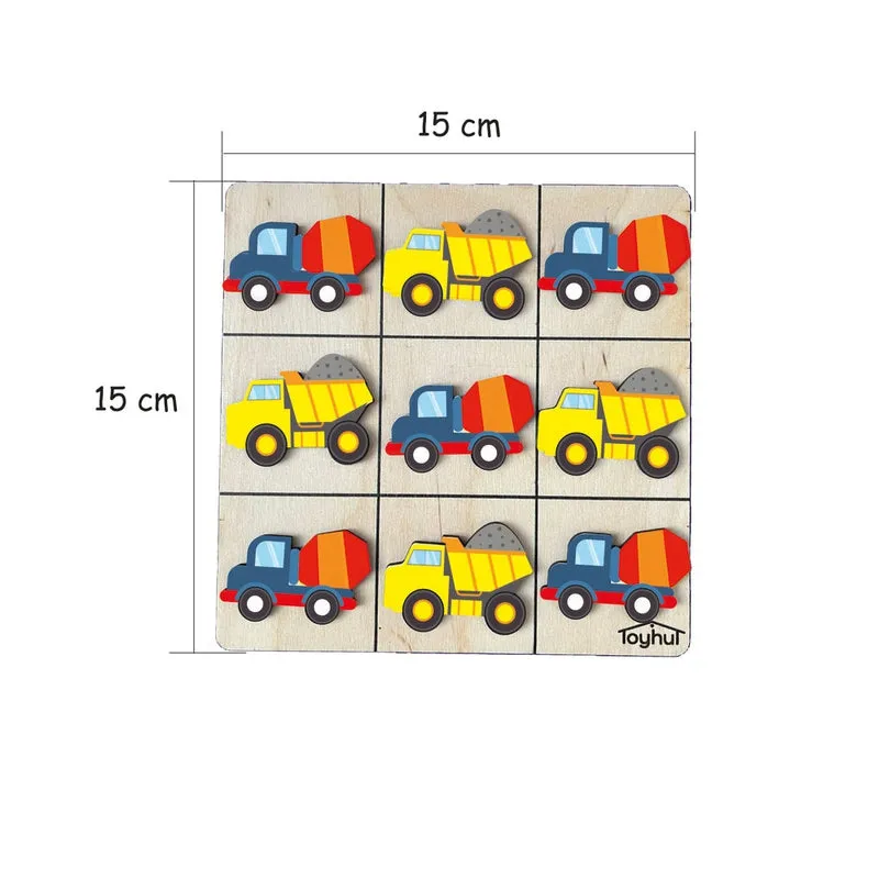 Tic Tac Toy - Construction Vehicles