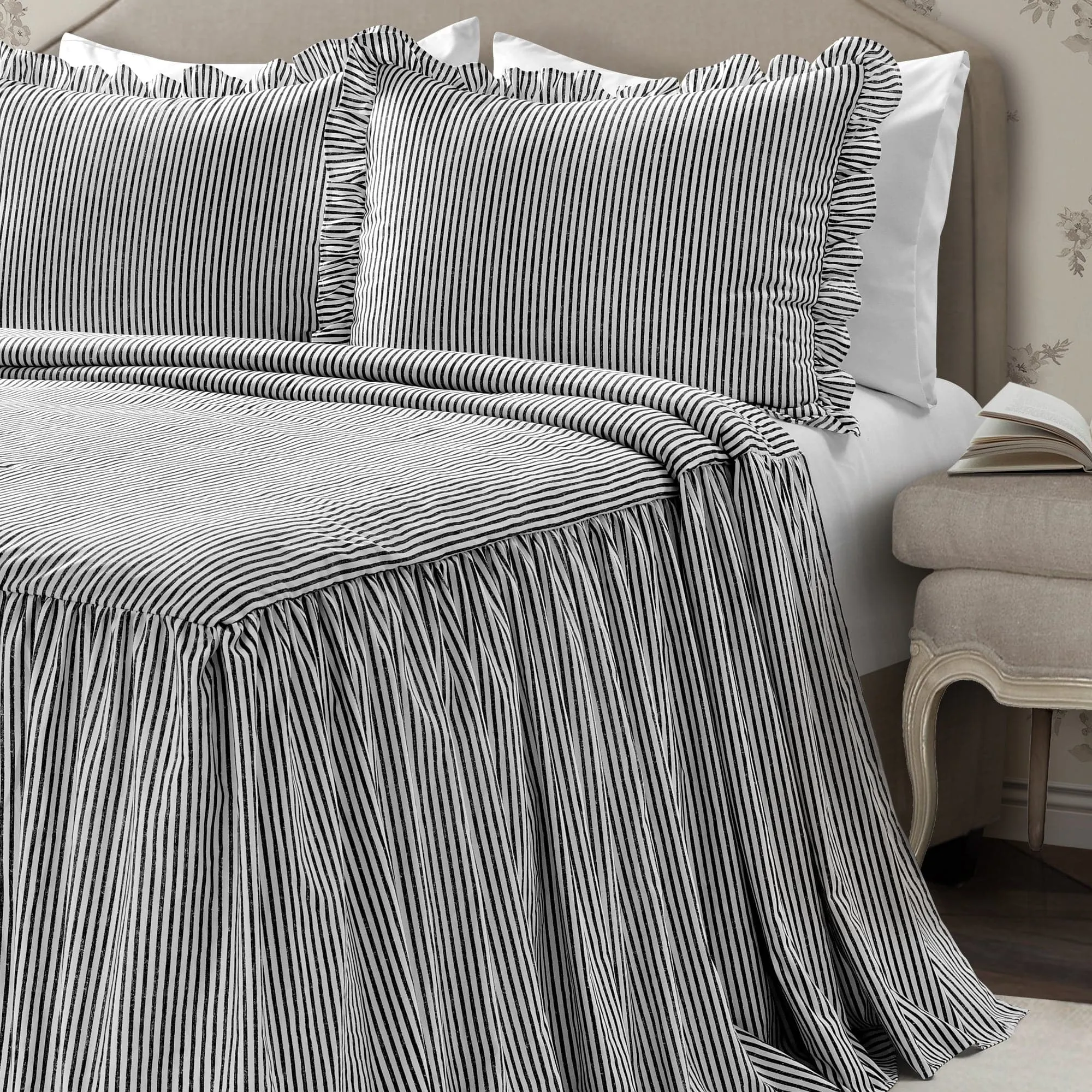 Ticking Stripe Bedspread Set