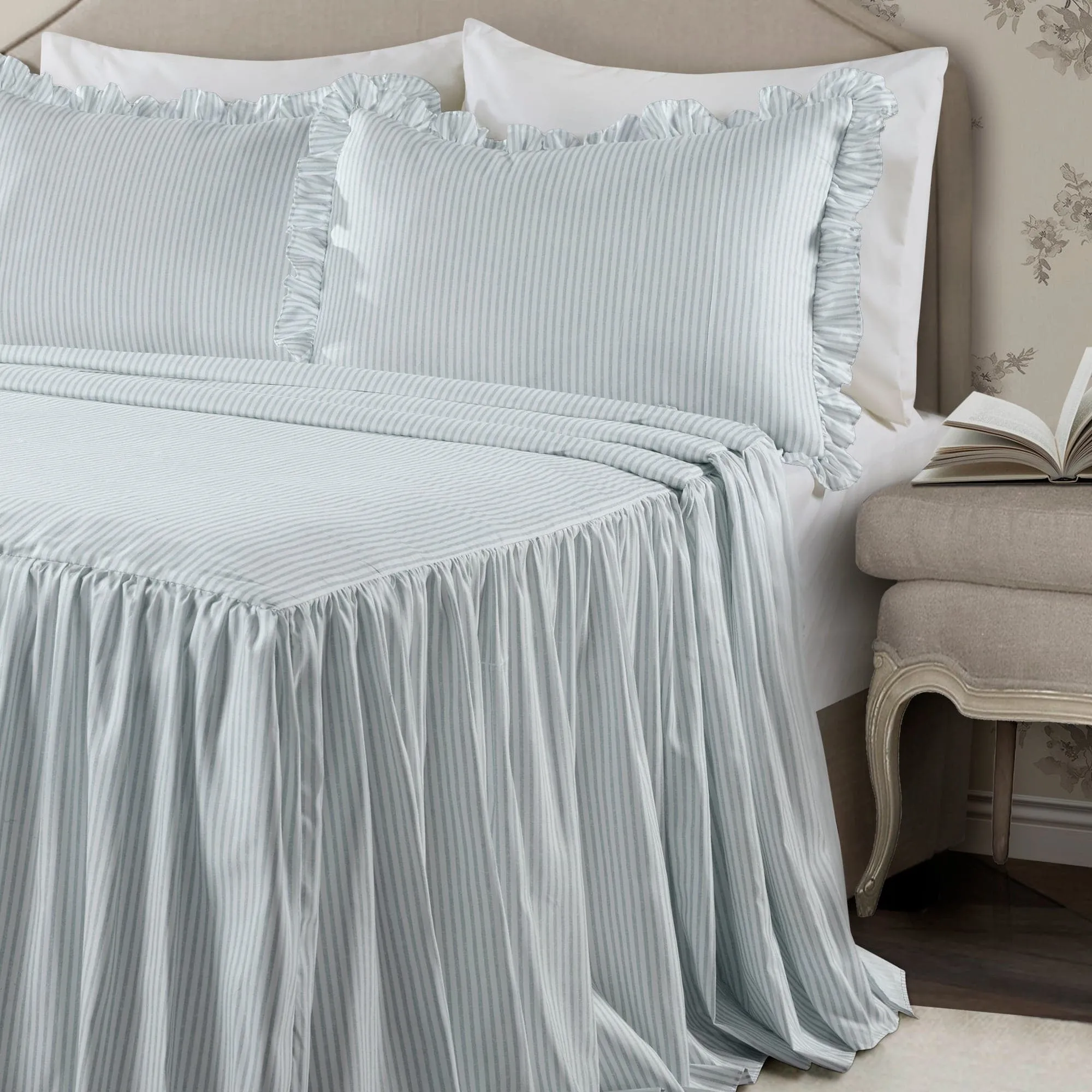 Ticking Stripe Bedspread Set