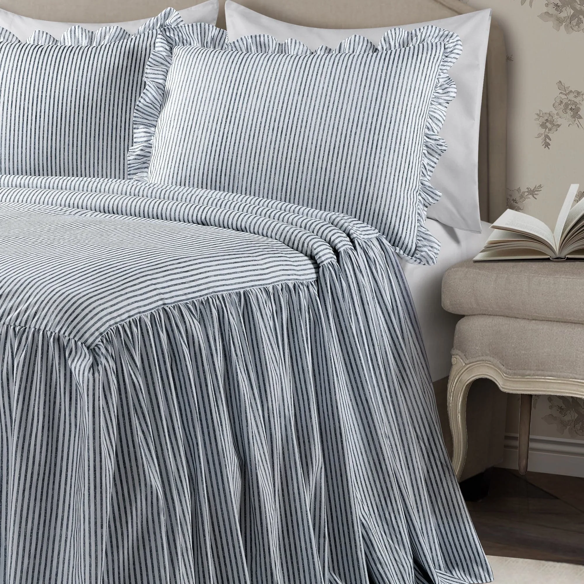 Ticking Stripe Bedspread Set