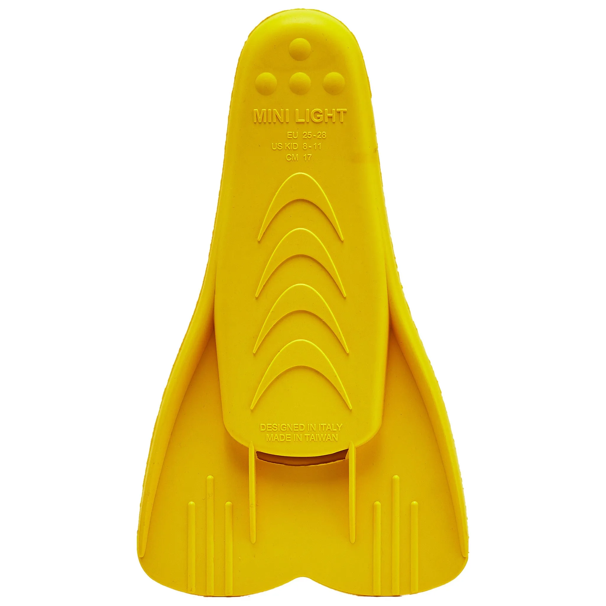 Used Cressi Kids Mini Light Floating Swim Fins - Yellow, Size - 34/35