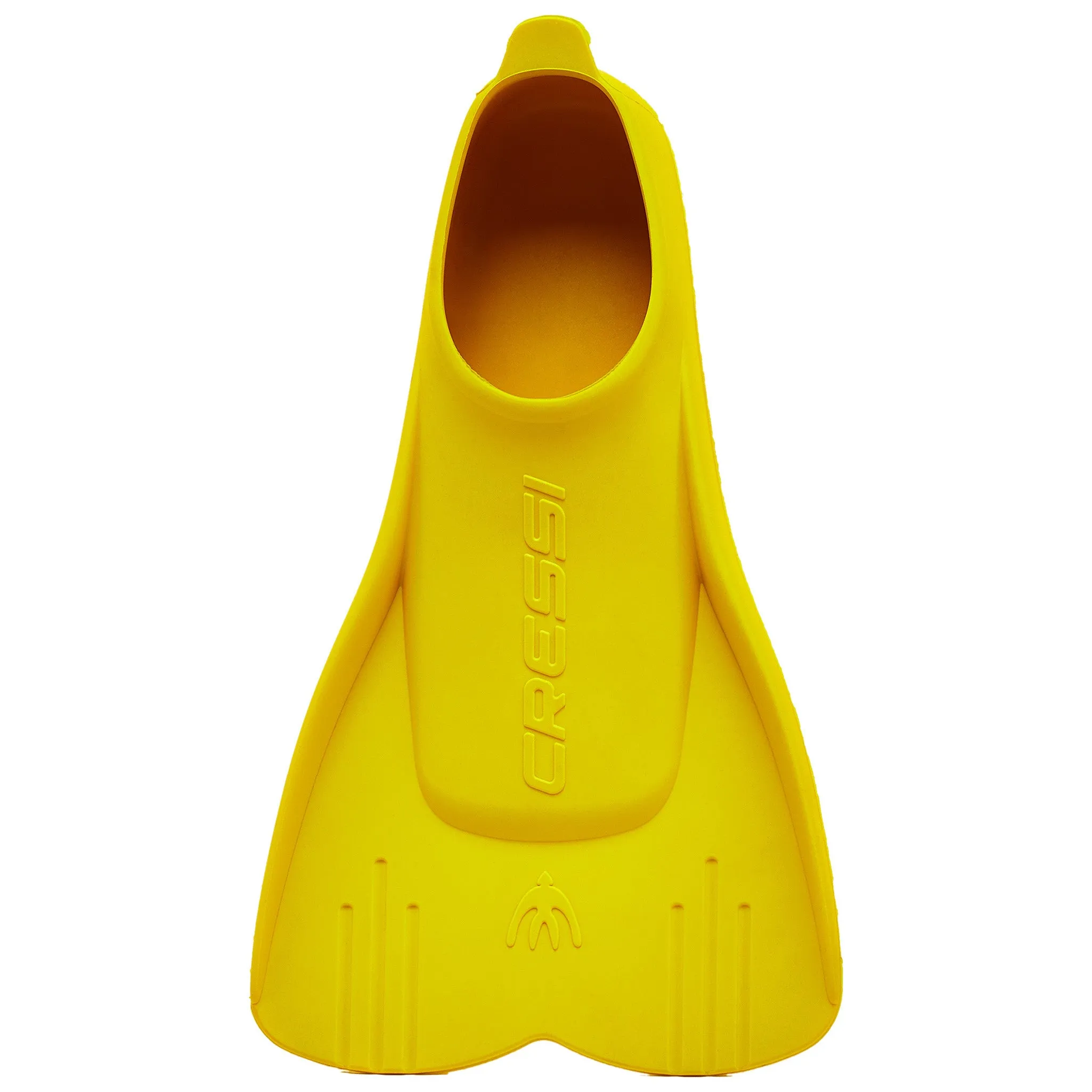 Used Cressi Kids Mini Light Floating Swim Fins - Yellow, Size - 34/35