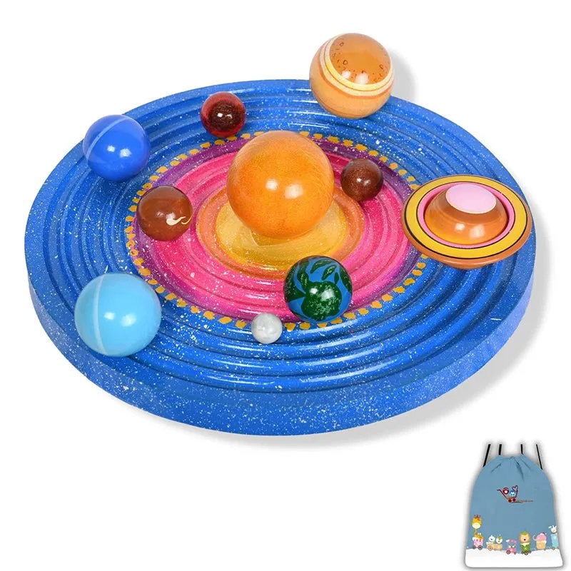 Wooden Galaxy Board Planets Set (Planets, Galaxy Board, Aliens & Astronauts)