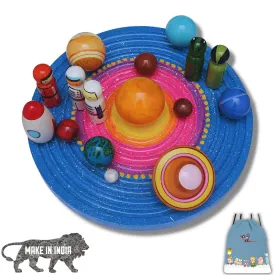 Wooden Galaxy Board Planets Set (Planets, Galaxy Board, Aliens & Astronauts)