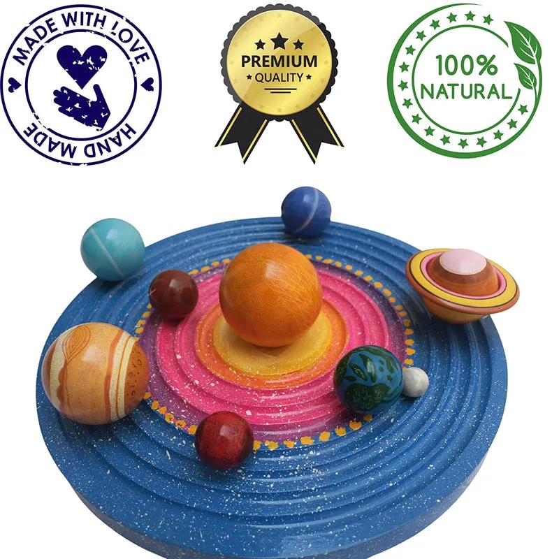 Wooden Galaxy Board Planets Set (Planets, Galaxy Board, Aliens & Astronauts)