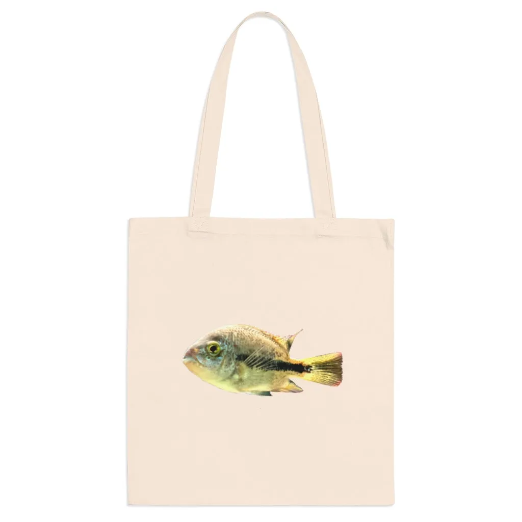 Yellow and Black Fish Tote Bag