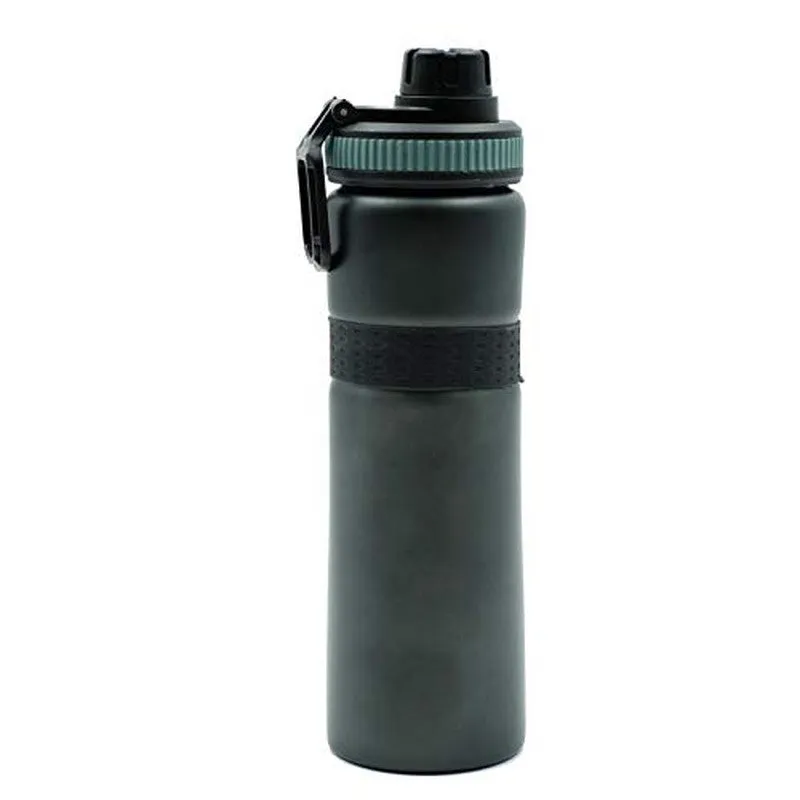 Youp Stainless Steel Dark Grey Color Sports Series Sipper Bottle Fiesta - 750 ML