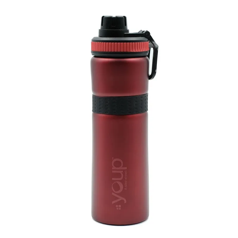 Youp Stainless Steel Red Color Sports Series Sipper Bottle Fiesta - 750 Ml