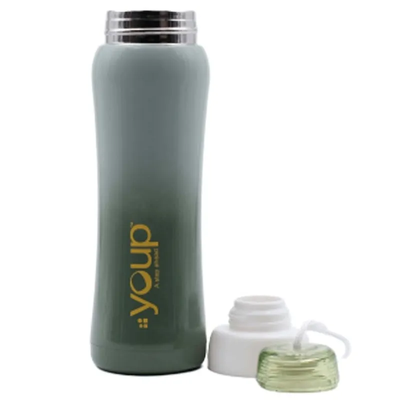 Youp Thermosteel Insulated Green Color Water Bottle SHADOW - 500 ml