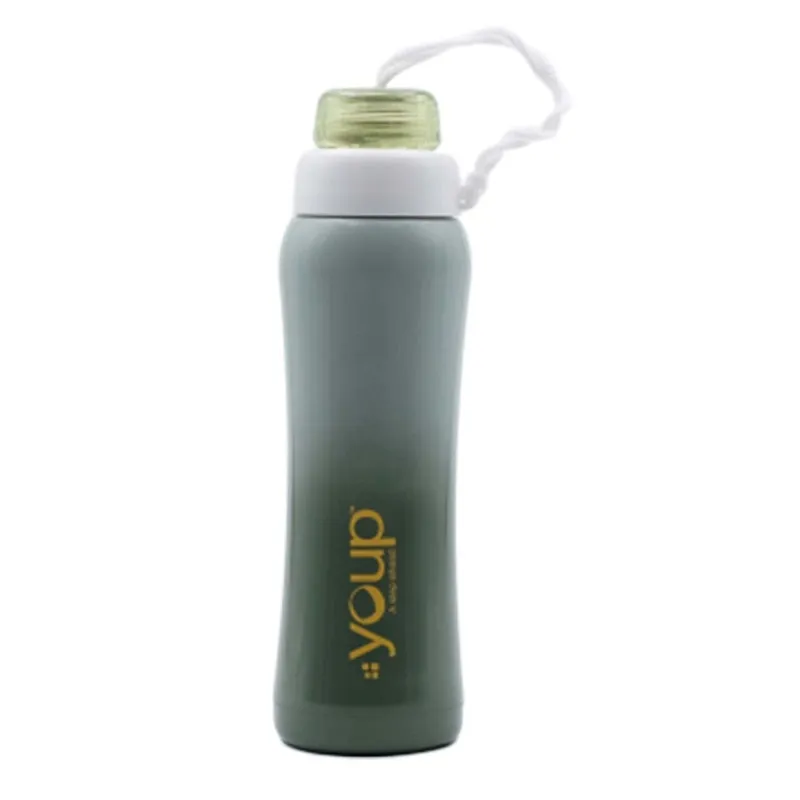 Youp Thermosteel Insulated Green Color Water Bottle SHADOW - 500 ml