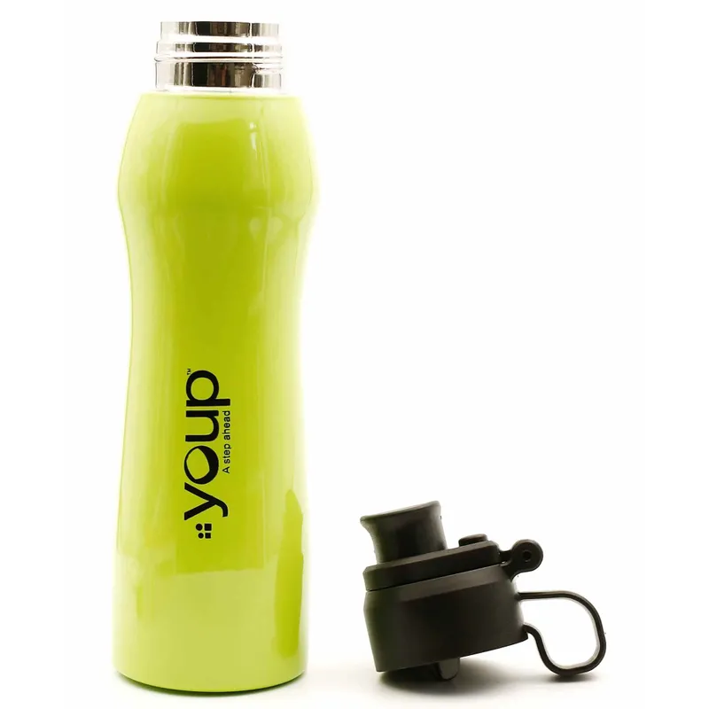 Youp Thermosteel Insulated Lime Green Color Water Bottle MAISY - 600 ml