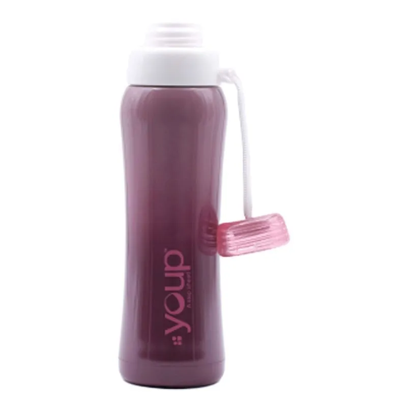 Youp Thermosteel Insulated Magenta Color Water Bottle SHADOW - 500 ml