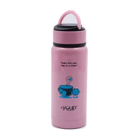 Youp Thermosteel Insulated Pink Color kids Water Bottle - 350 ml